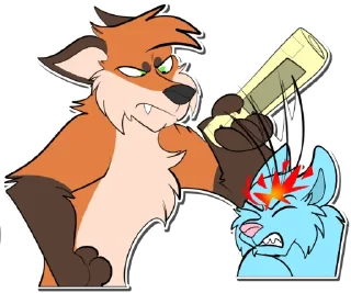 Telegram sticker 👿 🍀 Lucky Fox 🦊 BAP @TheLuckyFox