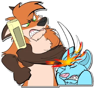 Telegram sticker 👿 🍀 Lucky Fox 🦊 BAP @TheLuckyFox