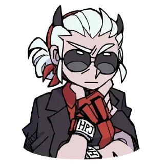 Telegram sticker 🤔 Helltaker (@dasein0)