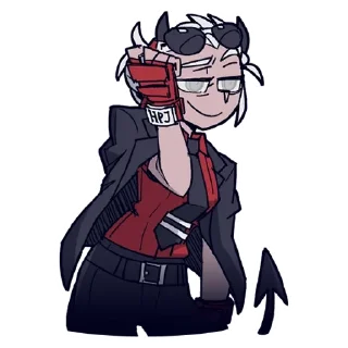 Telegram sticker 😎 Helltaker (@dasein0)