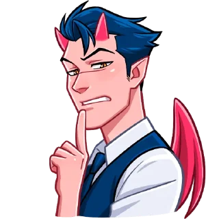 Telegram sticker 🤫 Дьявол без надписей @TgSticker
