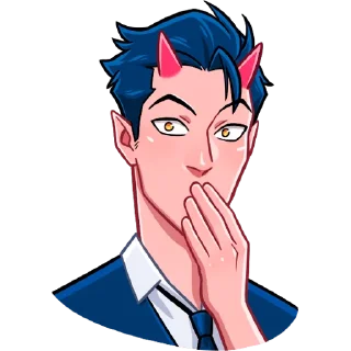 Telegram sticker 🤭 Дьявол без надписей @TgSticker