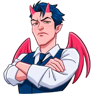 Telegram sticker 😠 Дьявол без надписей @TgSticker