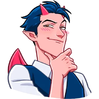 Telegram sticker 😏 Дьявол без надписей @TgSticker