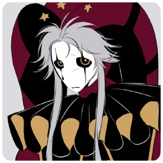 Telegram sticker 🌹 - The Freak Circus – Pierrot 🥀 @b0o_p33ka