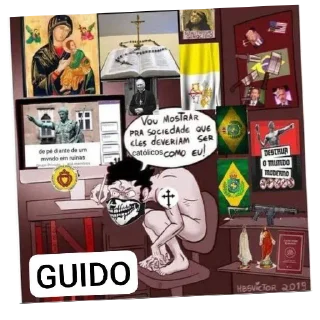 Телеграм стикер 📚 King of the Jews