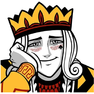 Telegram sticker 👑 Король Пик от @TgSticker