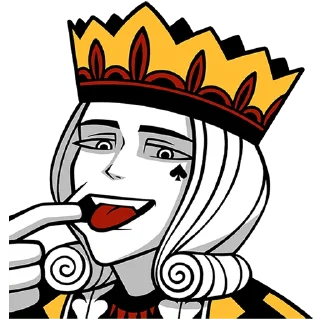 Telegram sticker 👑 Король Пик от @TgSticker