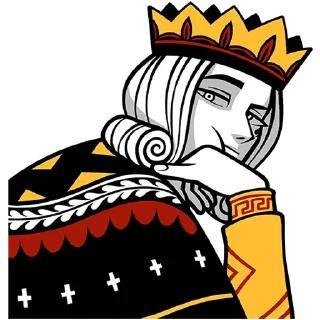 Telegram sticker 👑 Король Пик от @TgSticker