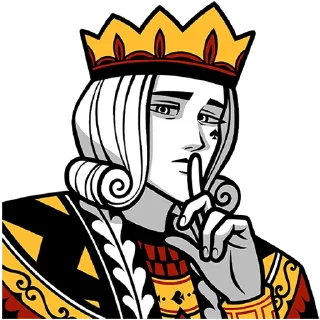 Telegram sticker 👑 Король Пик от @TgSticker