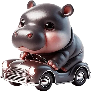 Telegram stiker 🚗 Бегемотики - лучшее