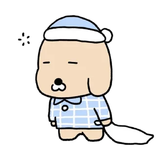 Telegram stiker 💬 누렁이 또 왔어요! By @KakaoEmoticon