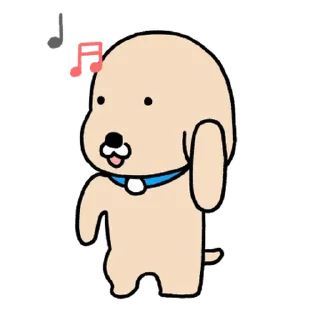 Telegram stiker 💬 누렁이 또 왔어요! By @KakaoEmoticon