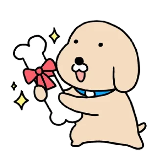 Telegram stiker 💬 누렁이 또 왔어요! By @KakaoEmoticon