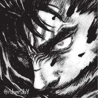Video sticker ⚔ - ᗷY @ahMshY 𓉮 . Guts (Manga)