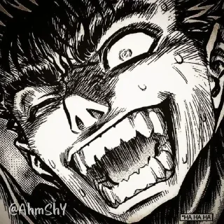 Video sticker ⚔ - ᗷY @ahMshY 𓉮 . Guts (Manga)