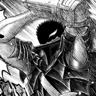 Telegram sticker ⚔ - ᗷY @ahMshY 𓉮 . Guts (Manga)