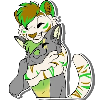 Sticker 🤗 Kiwi and Sparky