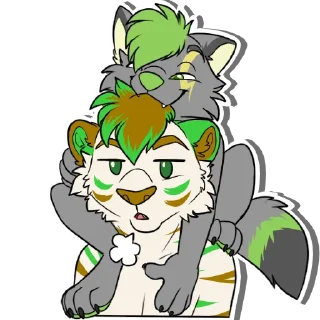 Telegram sticker 😑 Kiwi and Sparky