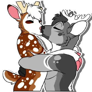 Telegram sticker 😙 Kiwi and Sparky
