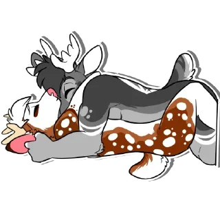 Telegram sticker 🍆 Kiwi and Sparky