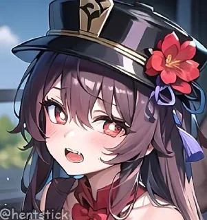 Telegram sticker 🥰 Hu Tao @hentstick