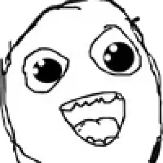 Telegram sticker 🌟 Rage face @SozdaiStickeriBot