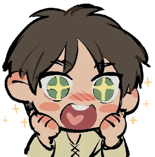 Telegram sticker 🤩 Eren Yeager by jaegercest @keiriststicks