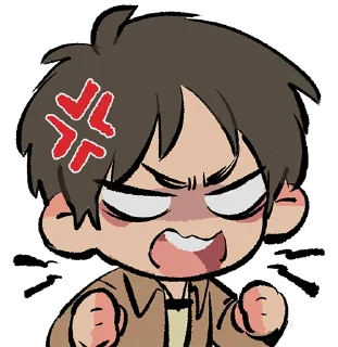 Sticker 😡 Eren Yeager by jaegercest @keiriststicks