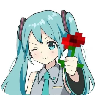 Telegram sticker 🫐 Miku >w< *i love them* @Ti4ilx :: @fStikBot