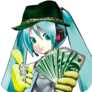 Telegram sticker 🫐 Miku >w< *i love them* @Ti4ilx :: @fStikBot