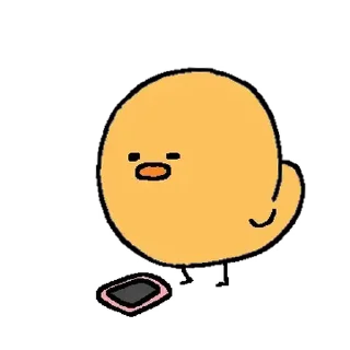 Telegram sticker ⭐ 텐션업! 노란병아리 삐옹이 @moe_sticker_bot