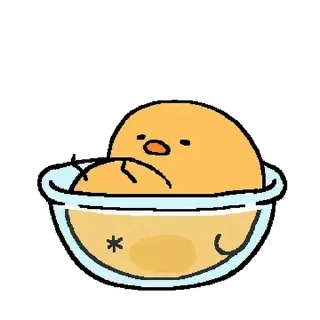 Telegram sticker ⭐ 텐션업! 노란병아리 삐옹이 @moe_sticker_bot
