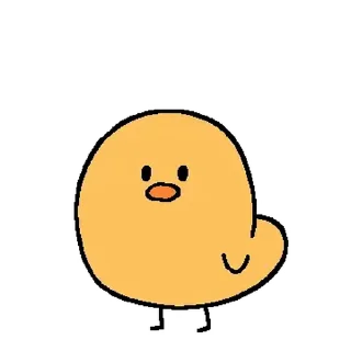 Telegram sticker ⭐ 텐션업! 노란병아리 삐옹이 @moe_sticker_bot
