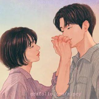 Telegram sticker 😚 Zipcy 💜 @cutelovestickers