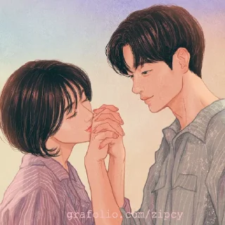 Telegram sticker 😚 Zipcy 💜 @cutelovestickers