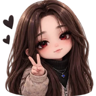 Telegram sticker ✋ Я улюблена