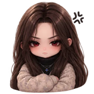 Telegram sticker 💇 Я улюблена