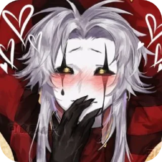 Telegram sticker ❤ The Freak Circus|Pierrot