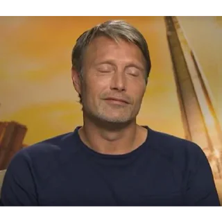 Telegram stiker 😌 Mads Mikkelsen @Nekostickerss