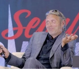 Video sticker 😏 Mads Mikkelsen @Nekostickerss
