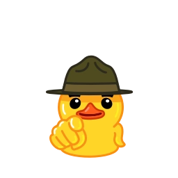 Telegram sticker 🫵 Duck | [@iStackme]