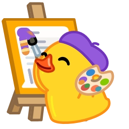 Telegram sticker 🎨 Duck | [@iStackme]