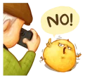 Telegram sticker 🐤 Cheez...z : Warbie & Yama