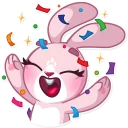 Sticker 🎉 Rosy Bunny