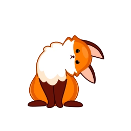 Telegram sticker ❓ Red Fox