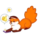 Video sticker 👍 Red Fox