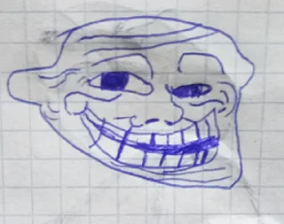 Sticker 😁 Trollface