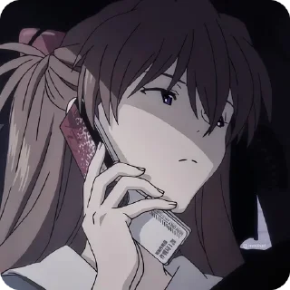 Video sticker 😒 Evangelion ‣ @animestickersii @pinterest_to_stickerbot