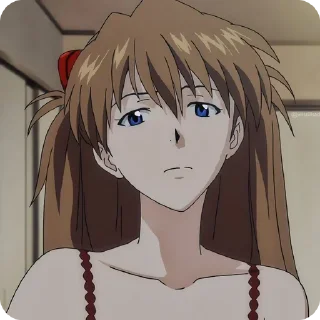 Telegram sticker 😒 Evangelion ‣ @animestickersii @pinterest_to_stickerbot